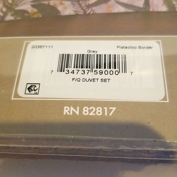 Ted Baker Full/Queen Duvet set (NWT) Flamingo/Tropical print - Picture 5 of 7